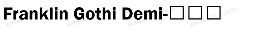 Franklin Gothi Demi字体转换